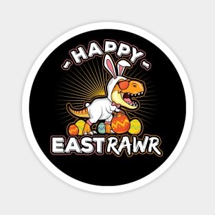 Happy Eastrawr Dinosaur Bunny T-Rex Easter Magnet